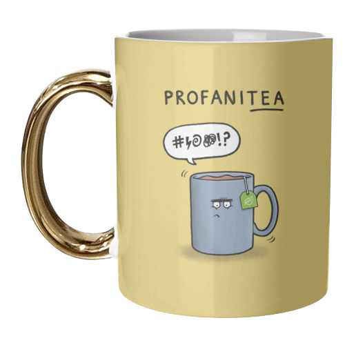 Profani-tea - unique mug by Carl Batterbee