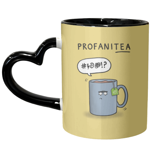 Profani-tea - unique mug by Carl Batterbee