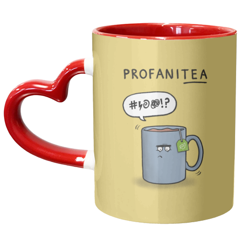 Profani-tea - unique mug by Carl Batterbee