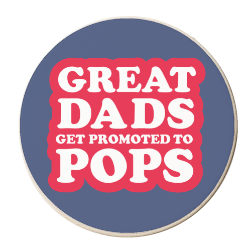 PROMOTED TO POPS - personalised beer coaster by The Boy and the Bear