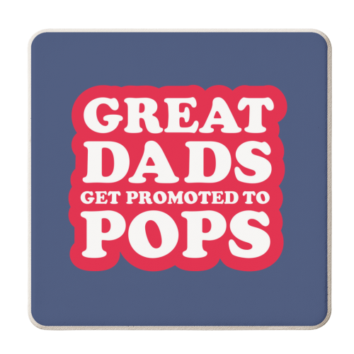 PROMOTED TO POPS - personalised beer coaster by The Boy and the Bear