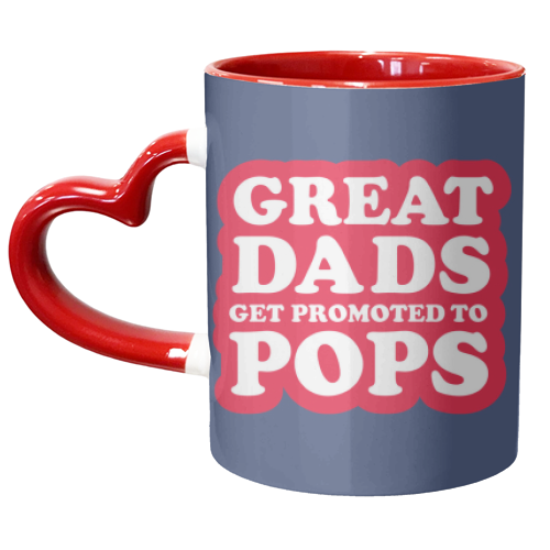 PROMOTED TO POPS - unique mug by The Boy and the Bear