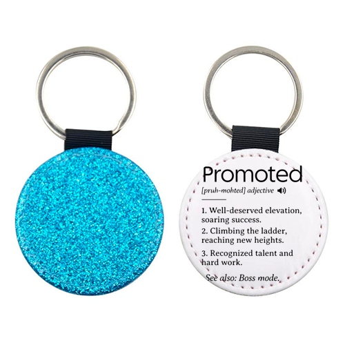 Promotion Congrats, Promoted Coworker Gift Definition - keyring by timsal shol
