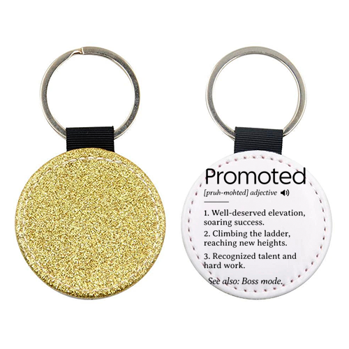 Promotion Congrats, Promoted Coworker Gift Definition - keyring by timsal shol