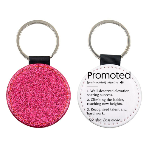 Promotion Congrats, Promoted Coworker Gift Definition - keyring by timsal shol