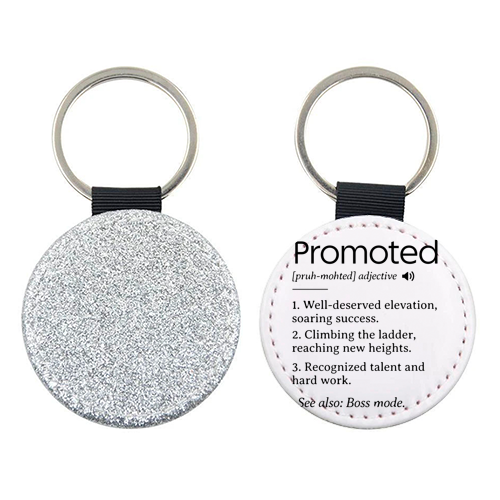 Promotion Congrats, Promoted Coworker Gift Definition - keyring by timsal shol