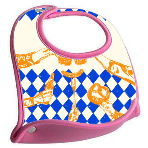Prost! Beerfest Foodie Vintage - feeding bib by EZbie