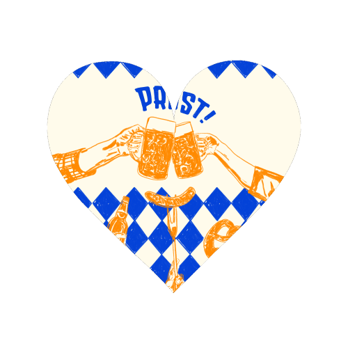 Prost! Beerfest Foodie Vintage - Magnet by EZbie