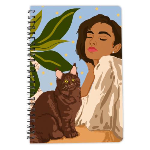 Proud Cat Mama - personalised A4, A5, A6 notebook by Uma Prabhakar Gokhale