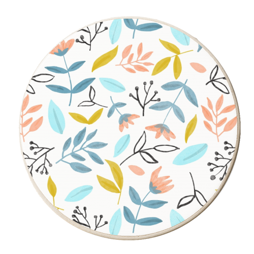 Proud Florals - personalised beer coaster by Uma Prabhakar Gokhale