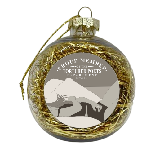 Proud Member of the Tortured Poets - xmas bauble by Claire Atwood