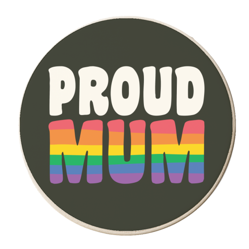 Proud Mum Queer Giftware - personalised beer coaster by AbiGoLucky