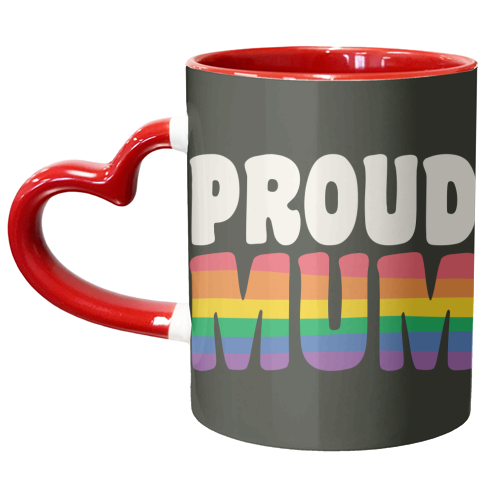 Proud Mum Queer Giftware - unique mug by AbiGoLucky