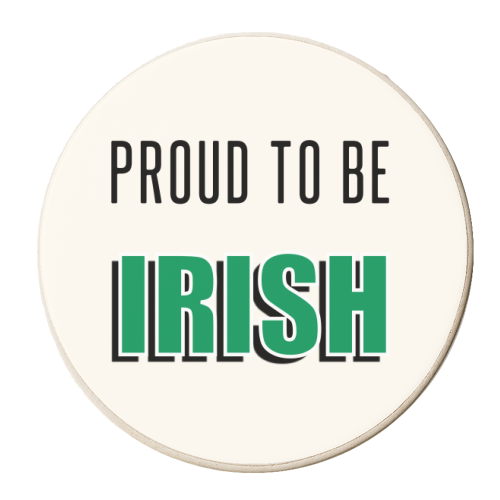 Proud To Be Irish - personalised beer coaster by Adam Regester