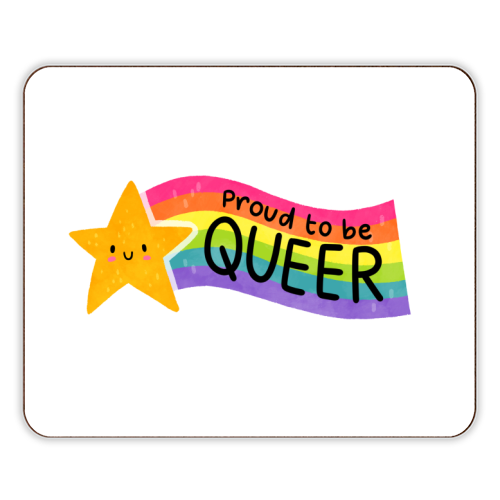 Proud to be Queer - designer placemat by Loren Grosvenor