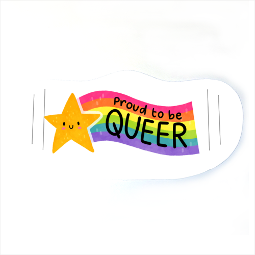 Proud to be Queer - face cover mask by Loren Grosvenor