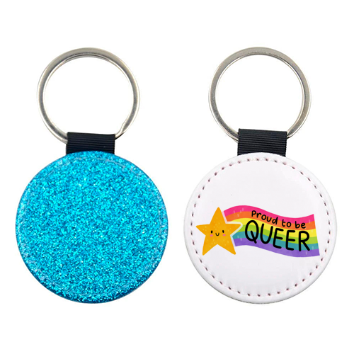 Proud to be Queer - keyring by Loren Grosvenor