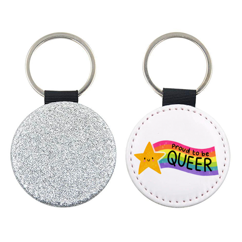 Proud to be Queer - keyring by Loren Grosvenor