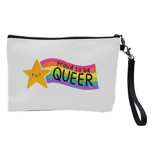 Proud to be Queer - pretty makeup bag by Loren Grosvenor
