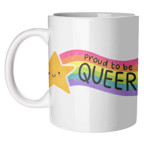 Proud to be Queer - unique mug by Loren Grosvenor