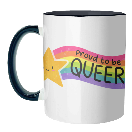 Proud to be Queer - unique mug by Loren Grosvenor