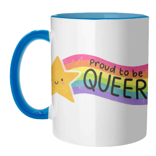 Proud to be Queer - unique mug by Loren Grosvenor