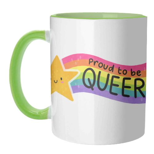 Proud to be Queer - unique mug by Loren Grosvenor