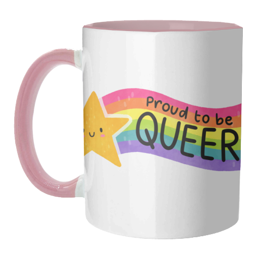 Proud to be Queer - unique mug by Loren Grosvenor