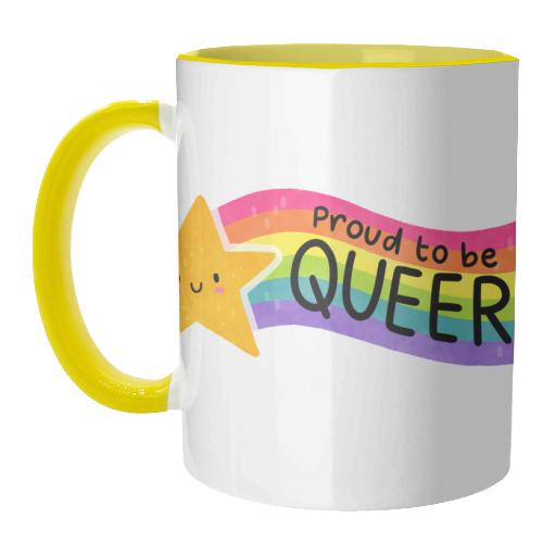 Proud to be Queer - unique mug by Loren Grosvenor