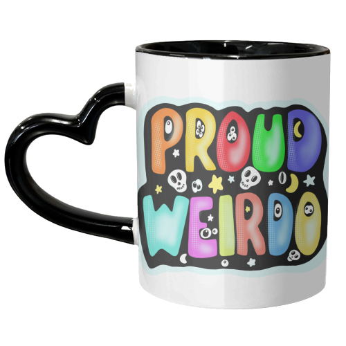 proud weirdo - unique mug by PixieDrew