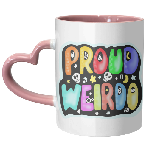 proud weirdo - unique mug by PixieDrew