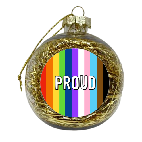 Proud - xmas bauble by Adam Regester