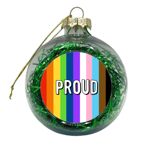 Proud - xmas bauble by Adam Regester