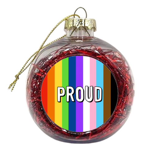 Proud - xmas bauble by Adam Regester