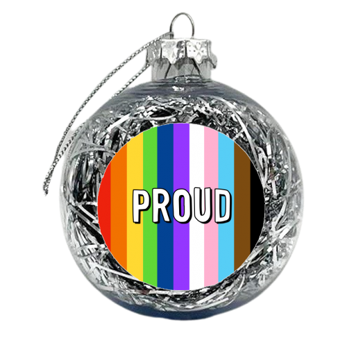 Proud - xmas bauble by Adam Regester