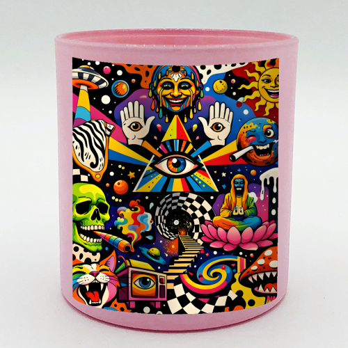 Psychedelic Revelation of Cosmic Satire - scented candle by Kirsten Star