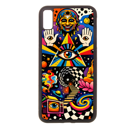 Psychedelic Revelation of Cosmic Satire - stylish phone case by Kirsten Star