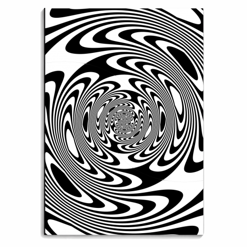 Psychedelic Spiral - personalised A4, A5, A6 notebook by Kaleiope Studio