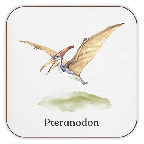 Pteranodon - personalised beer coaster by Gal Design