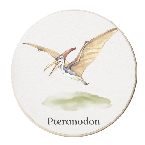 Pteranodon - personalised beer coaster by Gal Design