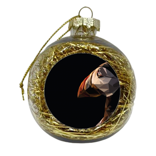 Puffin - xmas bauble by Natasha Troy