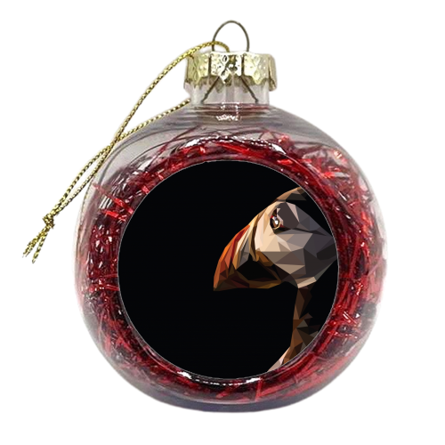 Puffin - xmas bauble by Natasha Troy