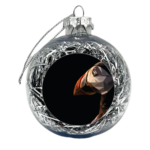 Puffin - xmas bauble by Natasha Troy