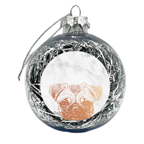PUG LIFE - xmas bauble by Wallace Elizabeth