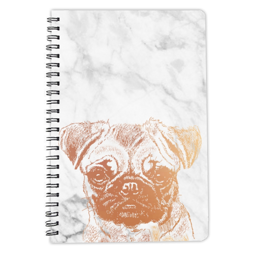 PUG LIFE - personalised A4, A5, A6 notebook by Wallace Elizabeth