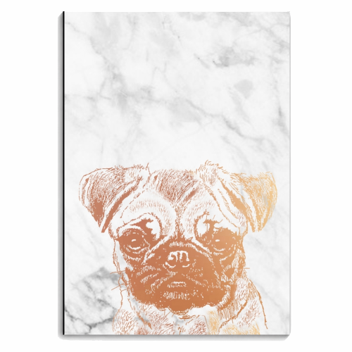 PUG LIFE - personalised A4, A5, A6 notebook by Wallace Elizabeth