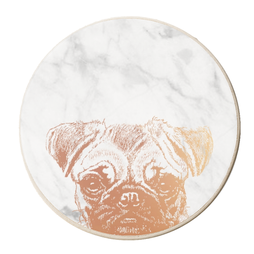 PUG LIFE - personalised beer coaster by Wallace Elizabeth