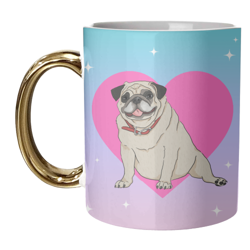 Pug Love - unique mug by The Queer Store