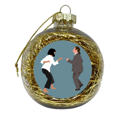 Pulp Fiction - xmas bauble by Rock and Rose Creative