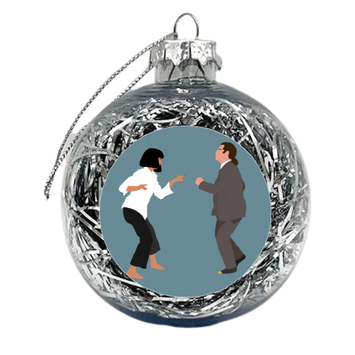 Pulp Fiction - xmas bauble by Rock and Rose Creative